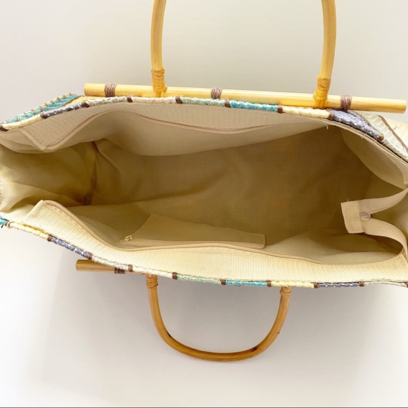 VINTAGE - MULTI COLOUR STRIPED BAG - Picture 5 of 7